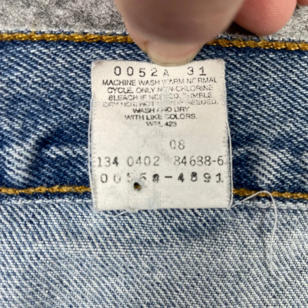 Vintage Levis Jeans Mens 40x30 (Fits 37x29) Light Blue 550 Relaxed Fit Denim